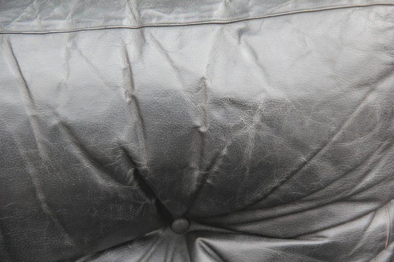5400.0 Sormani Carlo De Carli Pair Of Armchairs Black Leather Italian Design, 1960s photo