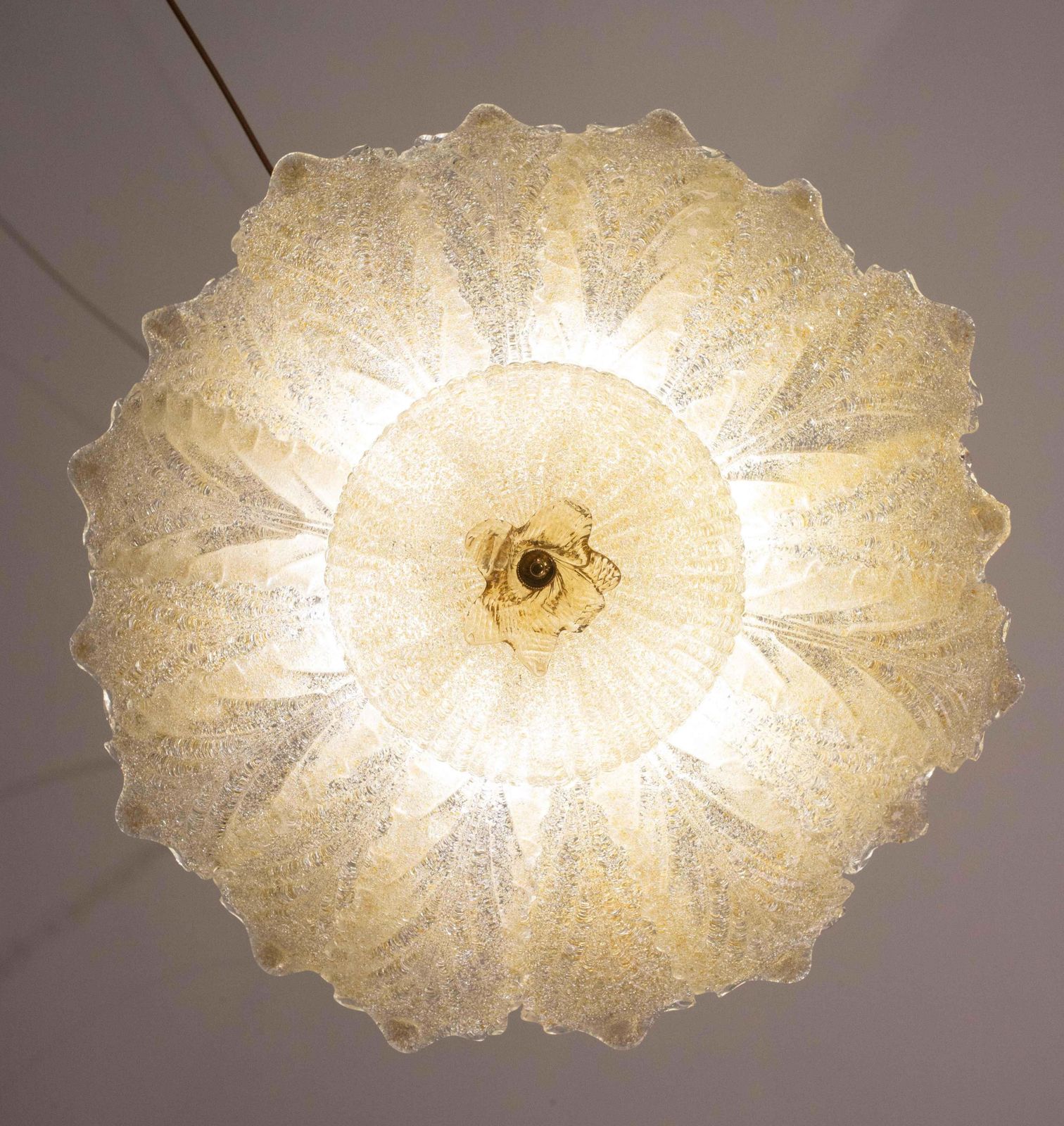 Portofino, Murano Glass Gold Flush Mount, 1970s photo furniture