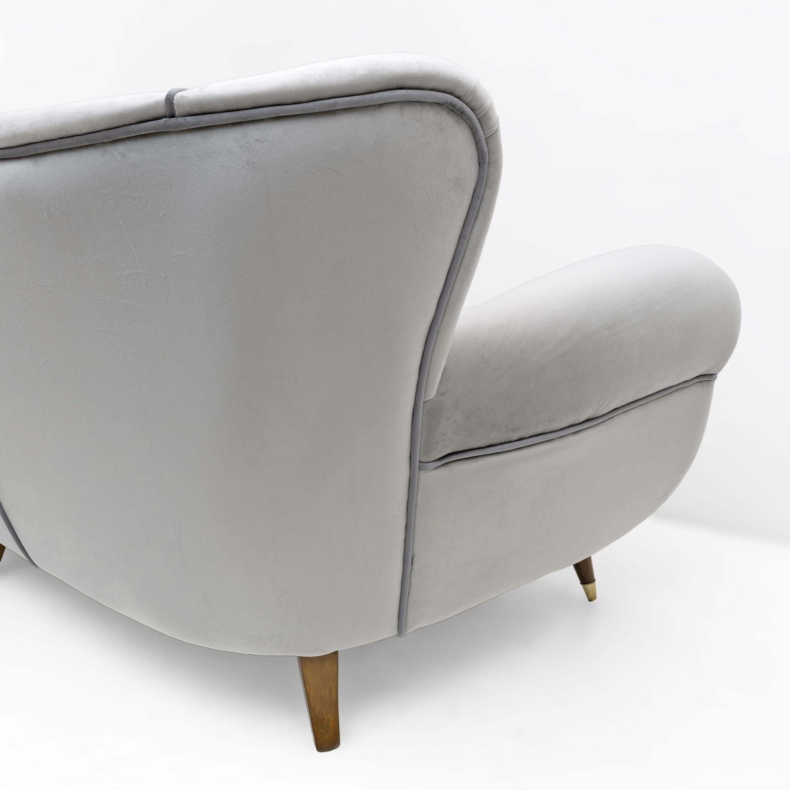 Attributed Guglielmo Ulrich Art Deco Italian Velvet Sofa, 1940s photo buy