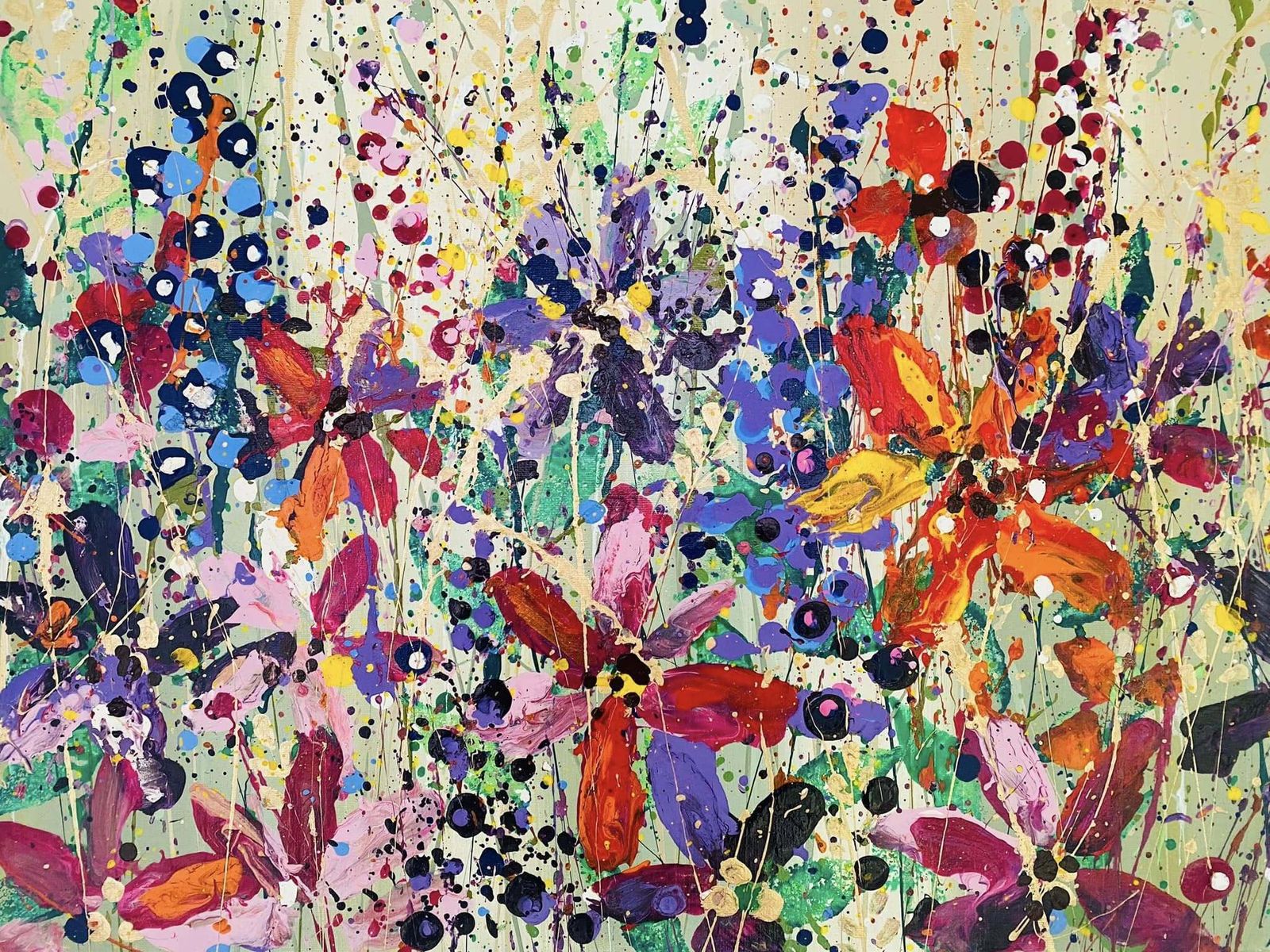 Margot..Hand Painted Original Art On Canvas 100cm X 50cm photo for sale