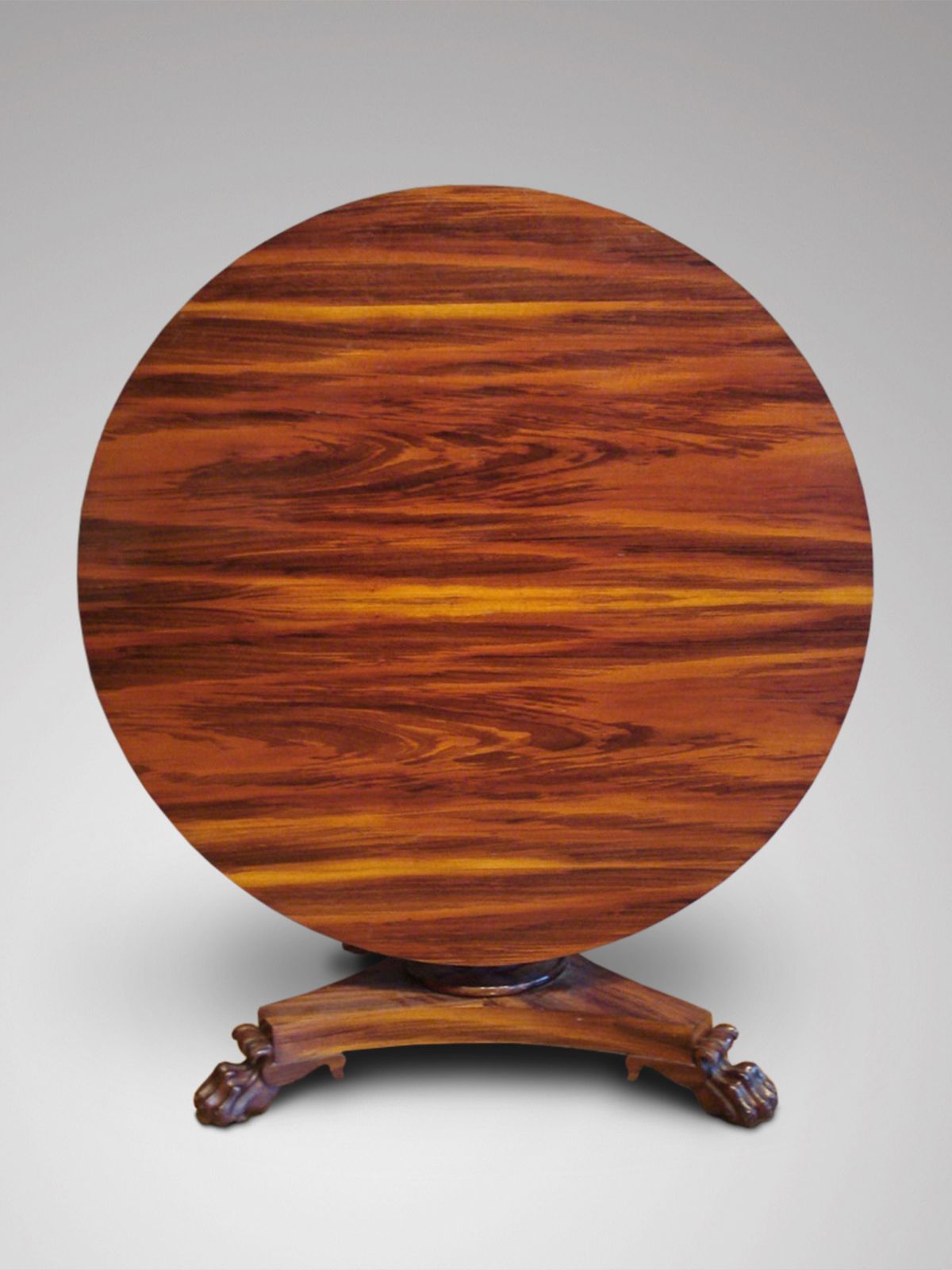 19th Century William IV Period Goncalo Alves Centre Table