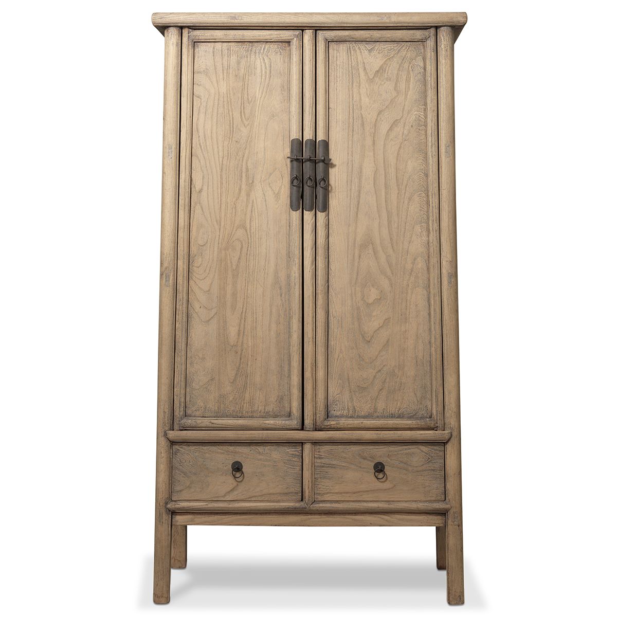 Large Tapered Natural Elm Cabinet photo furniture