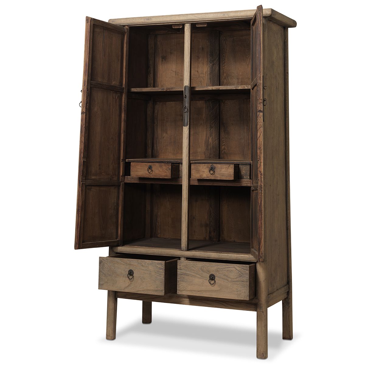 Large Tapered Natural Elm Cabinet photo 2795.0