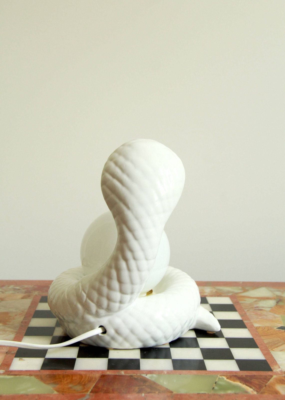 Serpe, Vintage Ceramic Snake Lamp By Avorin, Italy, 1970s photo 312.0
