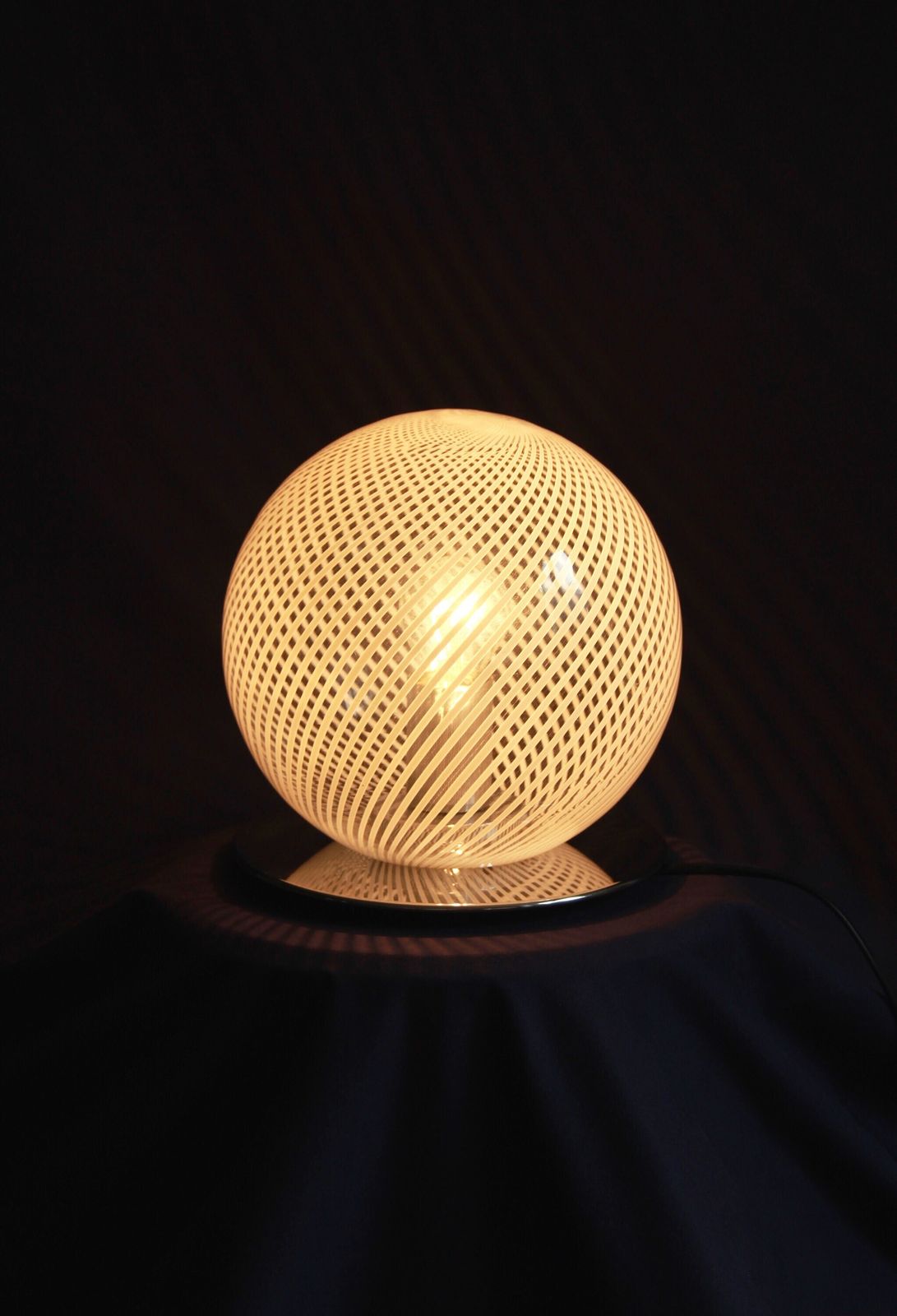 Dante, Vintage Murano Table Lamp Attributed To Paolo Venini, Italy, 1960s photo Lighting