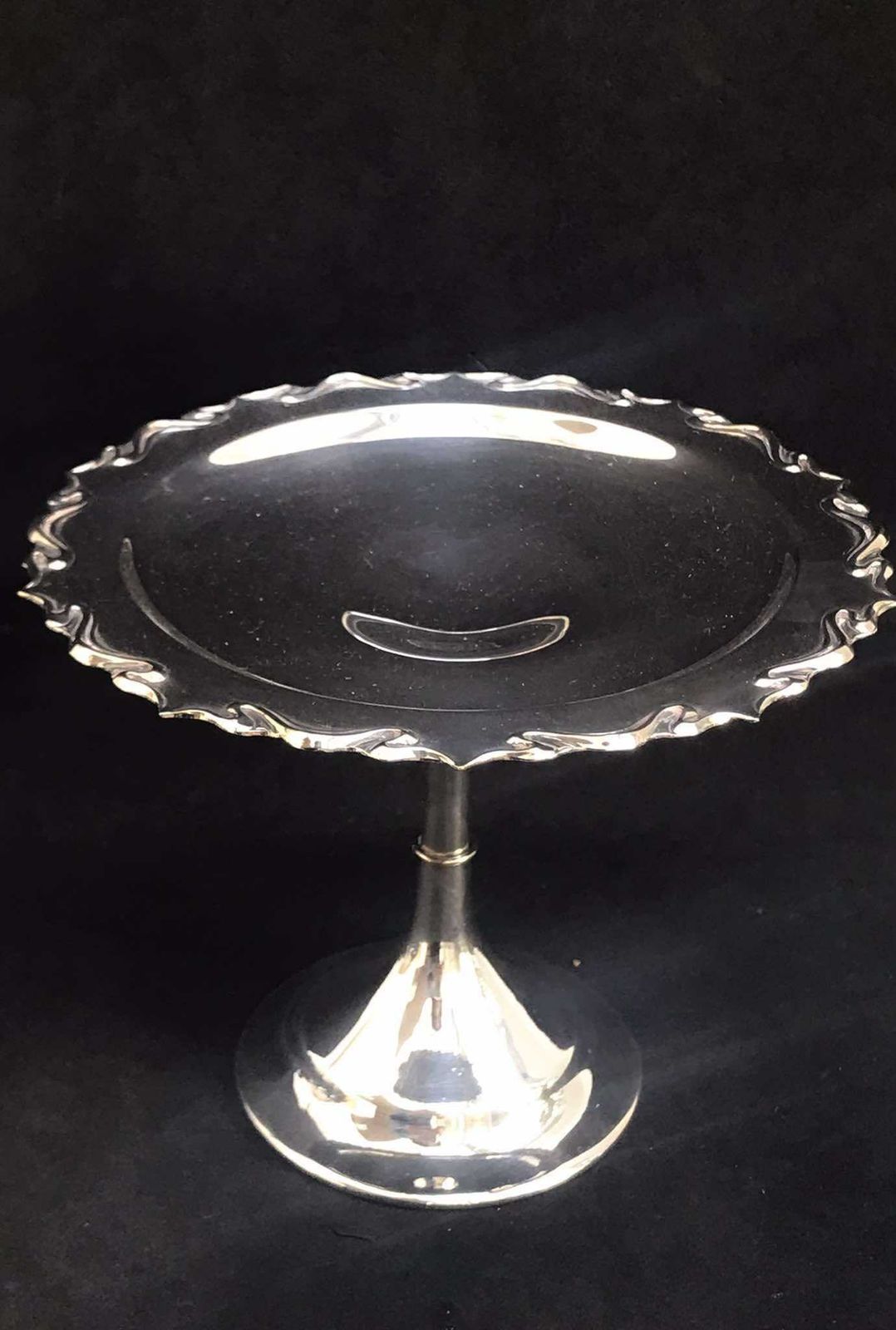Pedestal Plate Fenton Brothers Chocolates Dish Silver Plated Catchall Nut Dish Keys Dish Cookies Dish Edwardian Silver Plated Gift For Her photo for sale