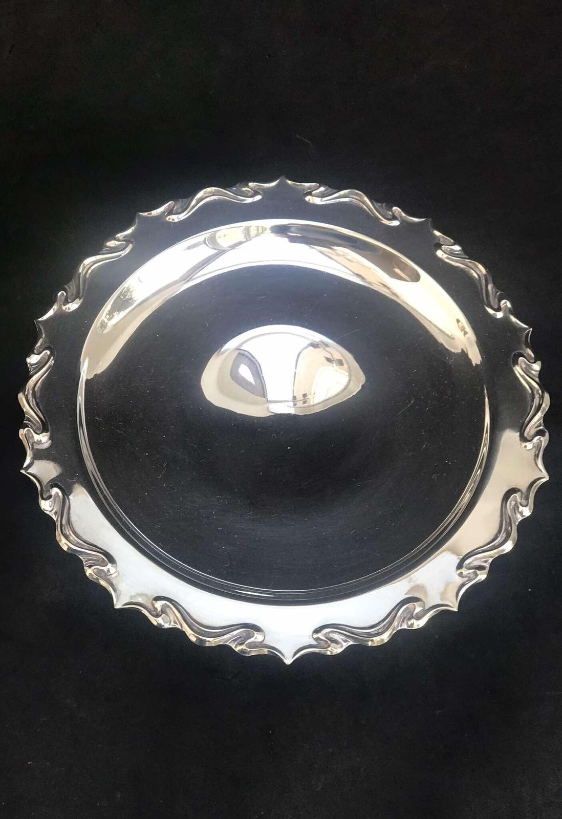 Pedestal Plate Fenton Brothers Chocolates Dish Silver Plated Catchall Nut Dish Keys Dish Cookies Dish Edwardian Silver Plated Gift For Her photo vintage