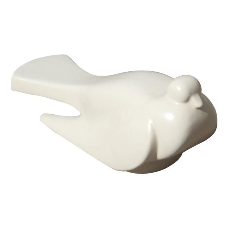 Porcelain Stonewar Stylized Pigeon Italian Production Studiolinea Com 1970 White