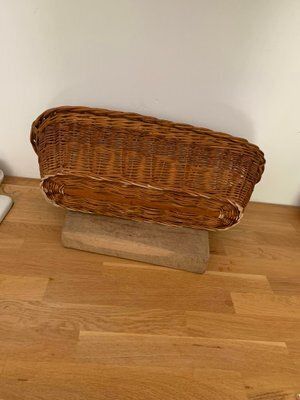 Vintage Baguette Wicker Basket photo furniture