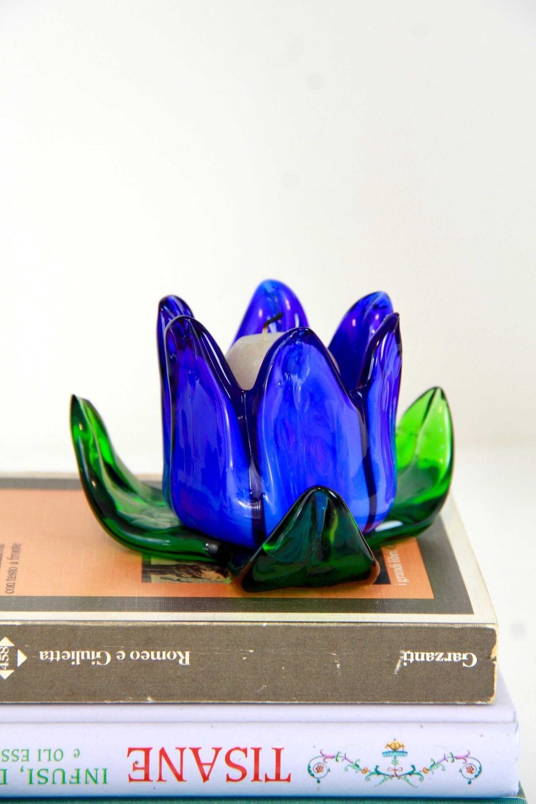 Fresia, Vintage Murano Flower Candle Holder, Italy, 1970s photo furniture