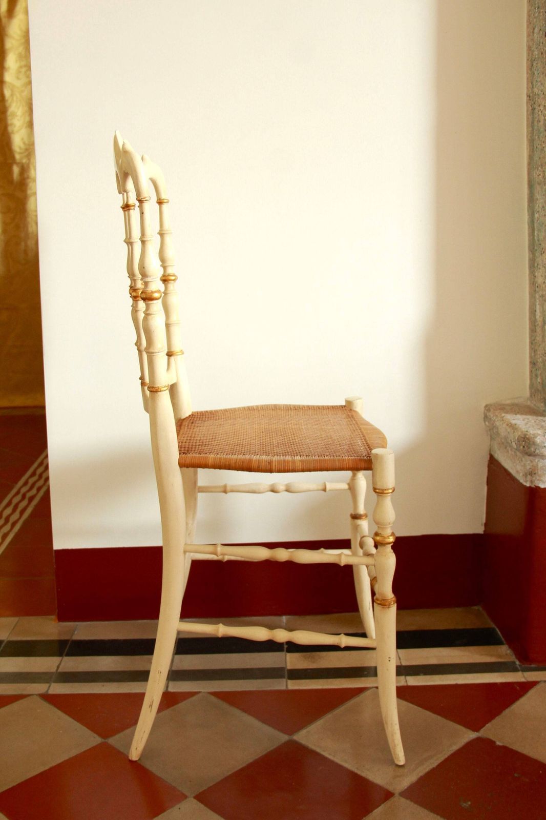 Parigina, Antique Chiavarina Chair, Italy, 1940s photo furniture