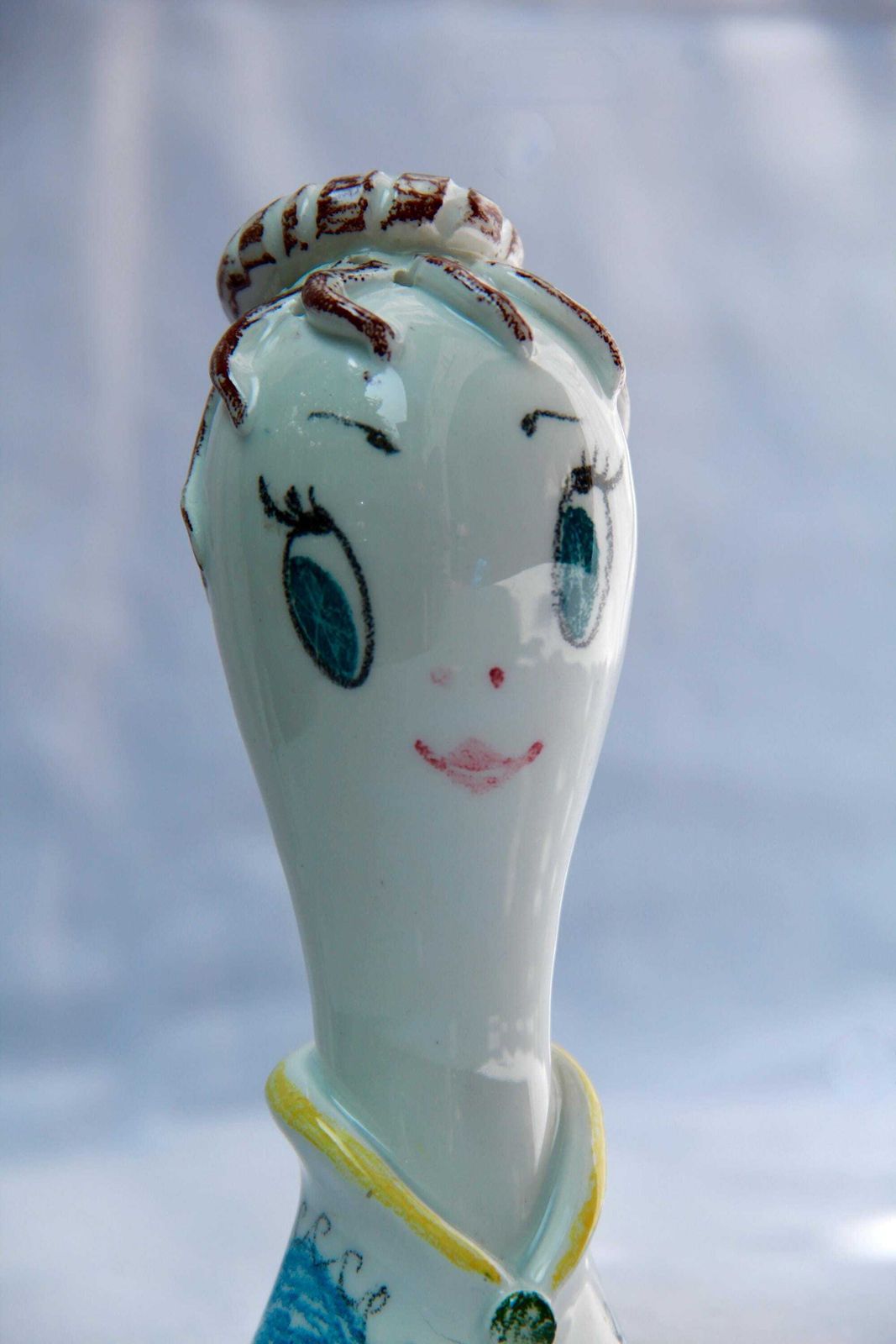 Riccia, Vintage Midcentury Ceramic Salt Shaker By Figini Montecatini, Italy, 1960s photo 145.0