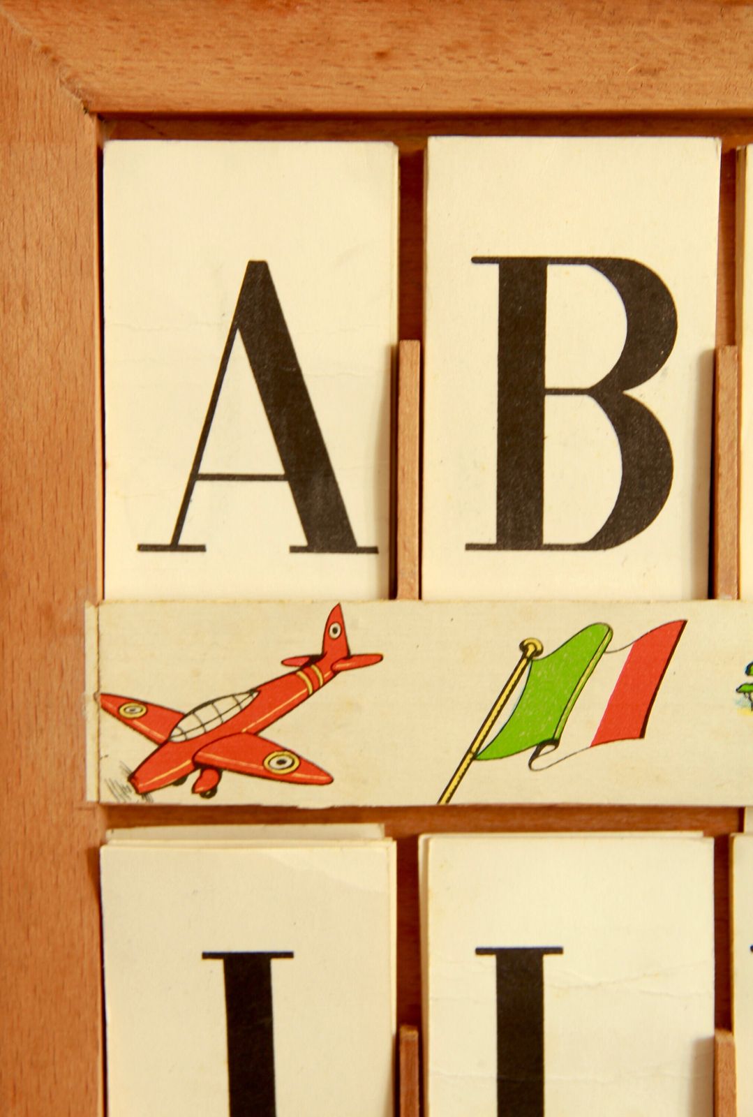 Abc, Antique Italian School Alphabet, Italy, 1940s photo 190.0