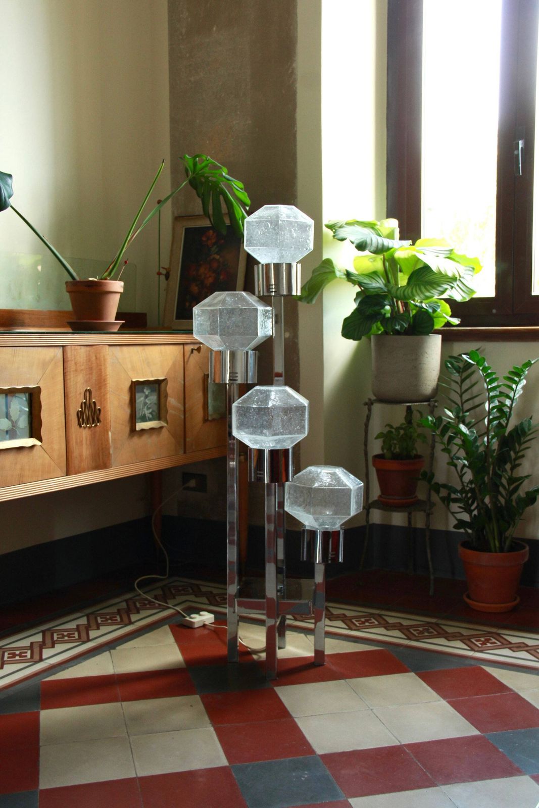 Ventiquattro, Vintage Space Age Floor Lamp By Sciolari, Italy, 1970s photo Lighting