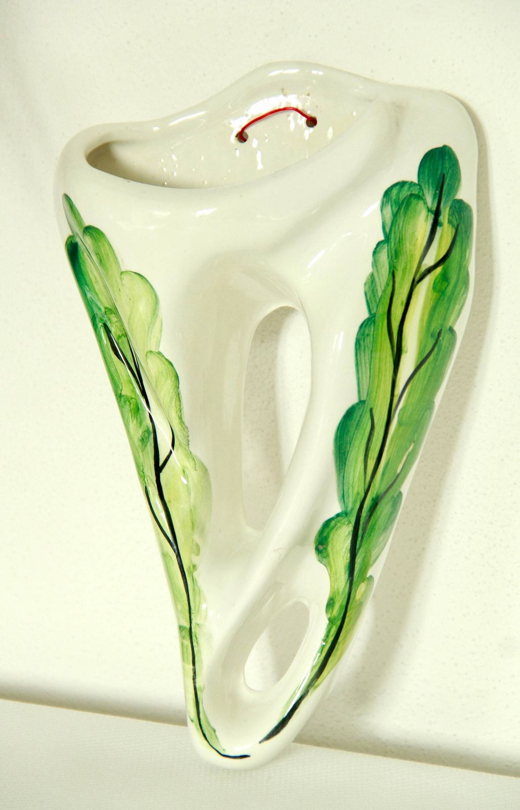 Alloro, Antique Art Deco Wall Vase/ Radiator Humidifier, Italy, 1940s photo furniture