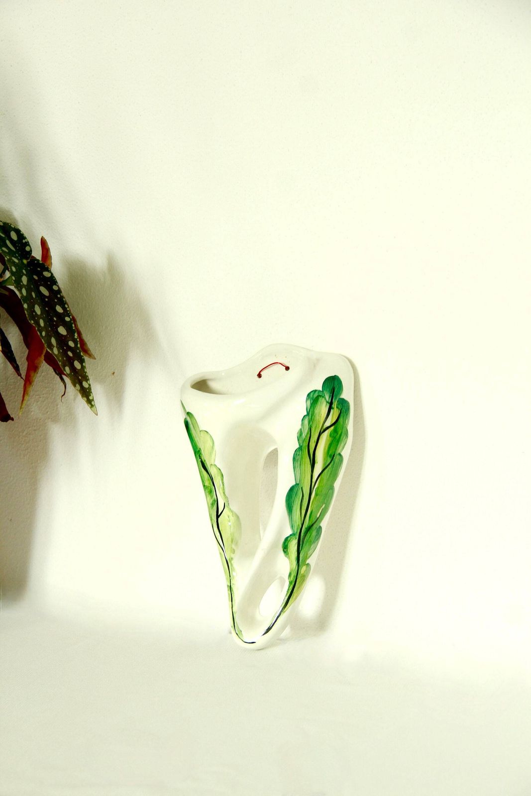 Alloro, Antique Art Deco Wall Vase/ Radiator Humidifier, Italy, 1940s photo Home Decor