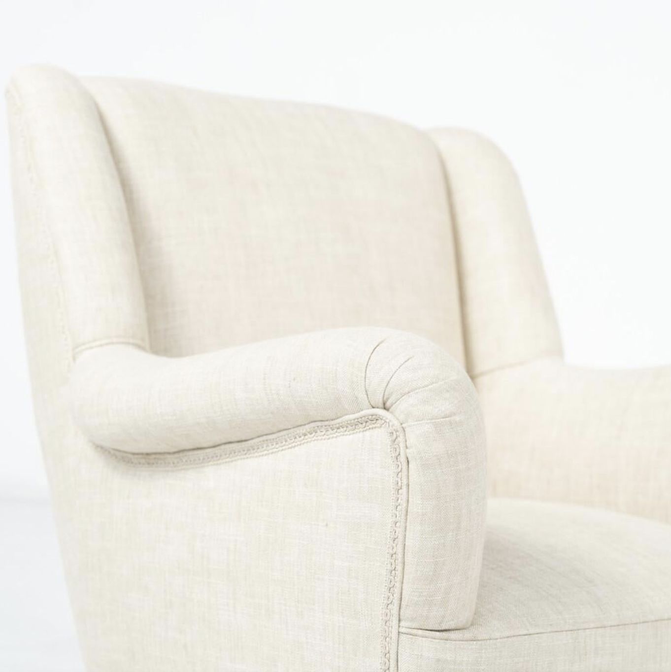 Pair Of Mid Century Italian Armchairs, Italy, 1960s – New Upholstery photo vintage