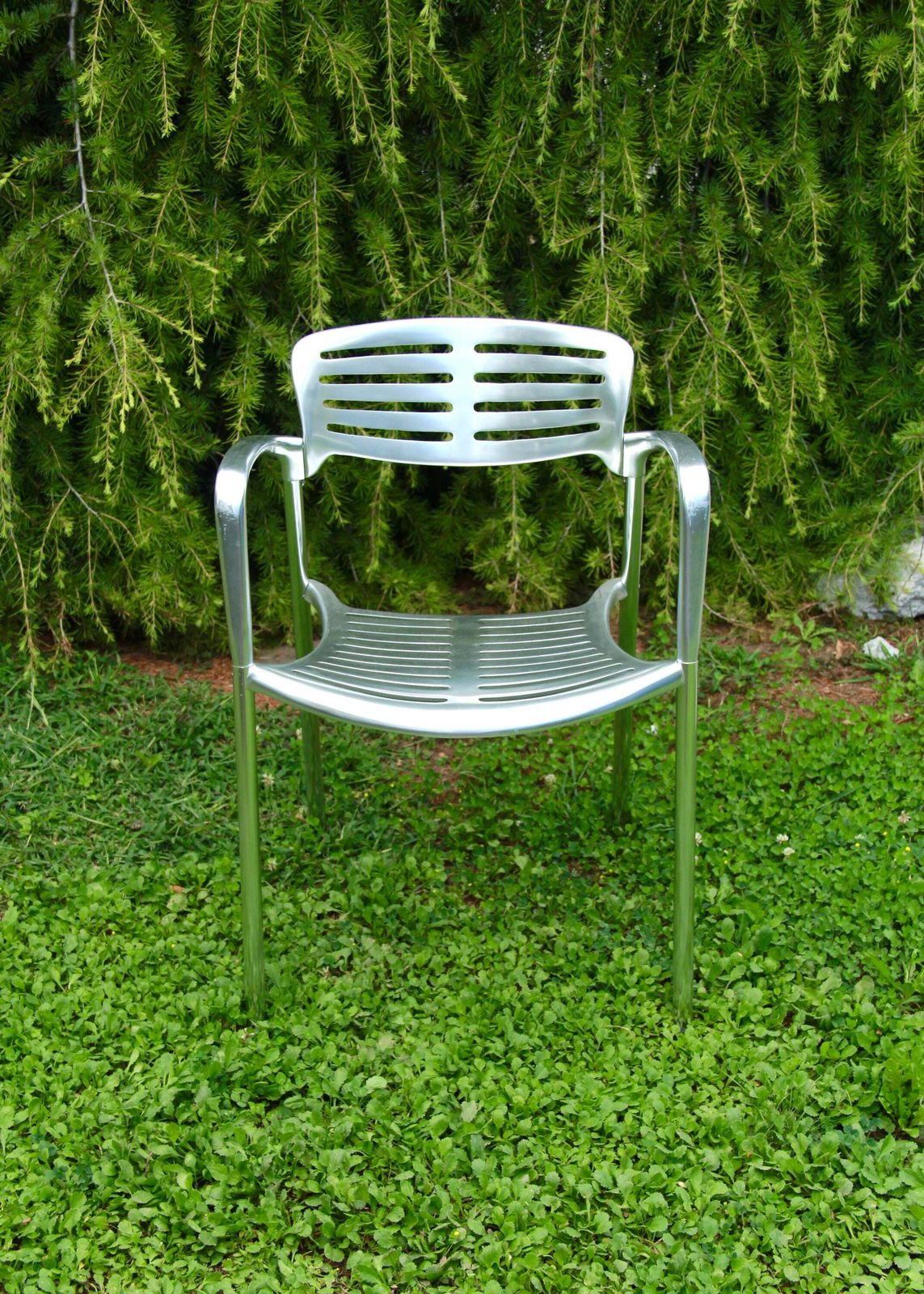 Toledo, Metal Chair By Jorge Pensi For Amat 3, Spain, 1980s photo furniture