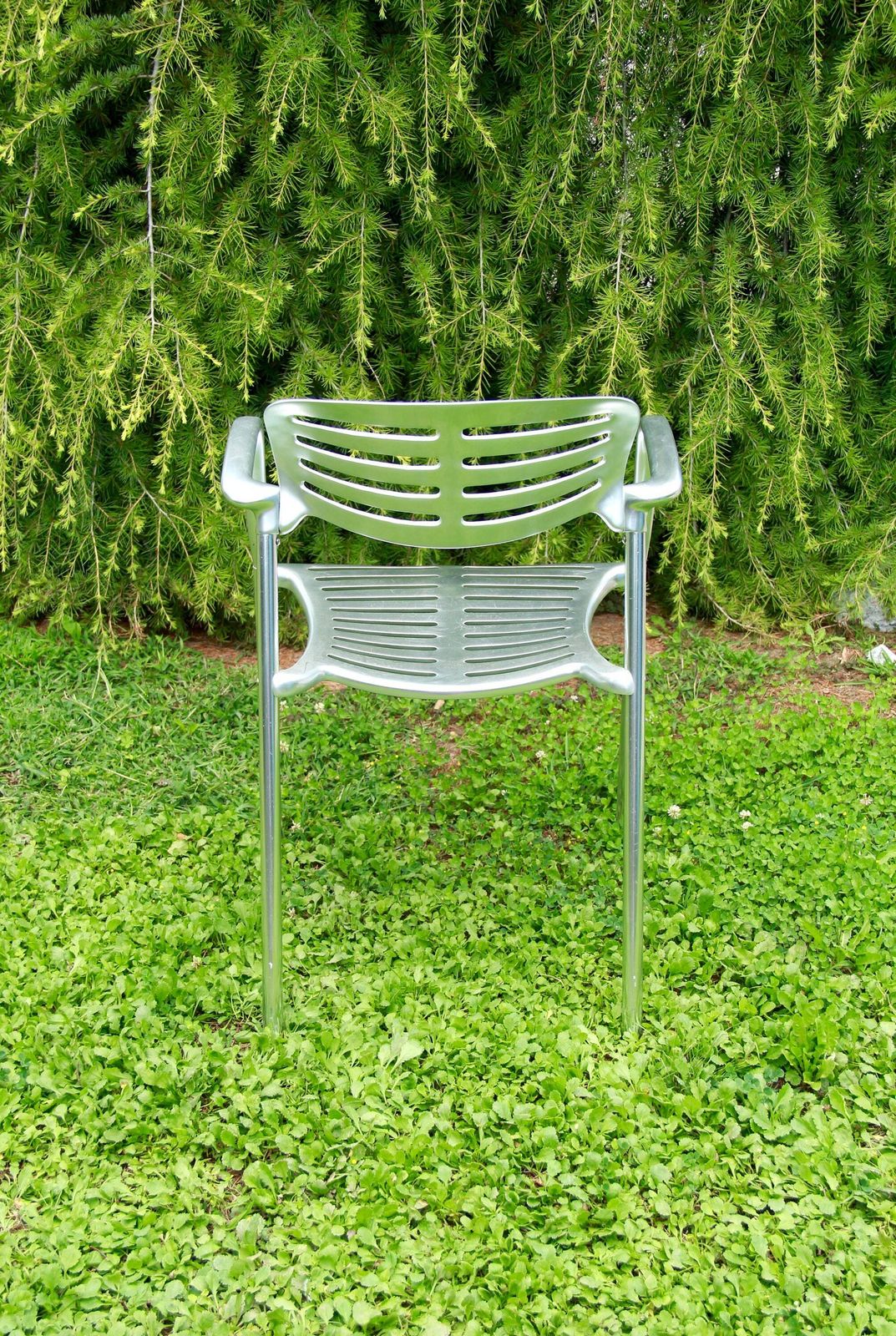 Toledo, Metal Chair By Jorge Pensi For Amat 3, Spain, 1980s photo for sale