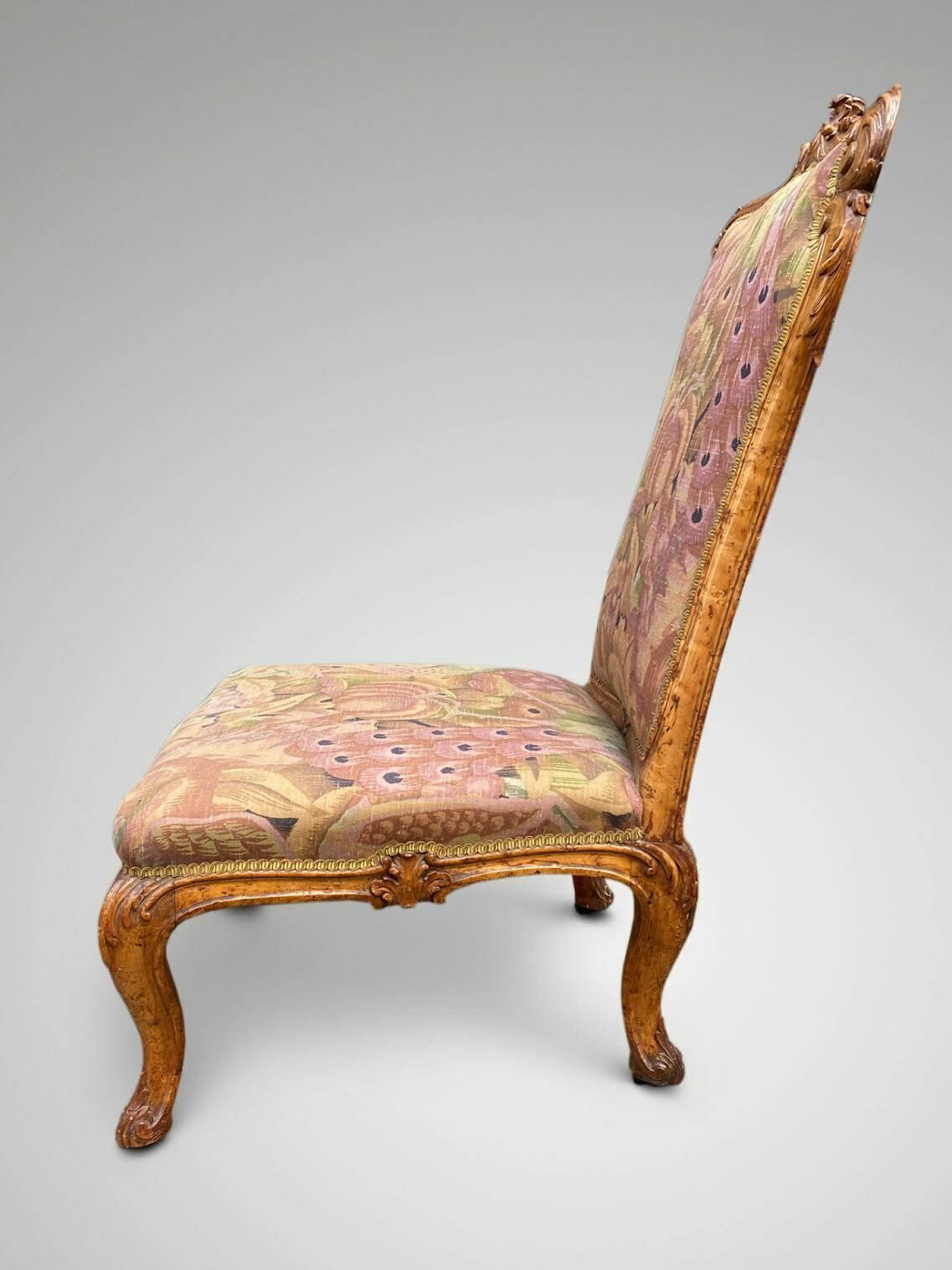 Stunning 19th Century Burr Elm Nursing Chair photo Furniture