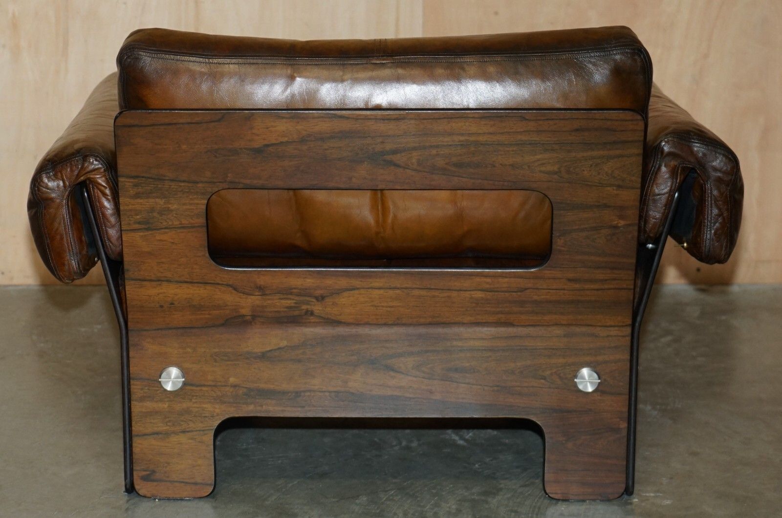 Sigurd Ressell For Vatne Mobler Rosewood Brown Leather Sofa Armchair Table Suite photo buy