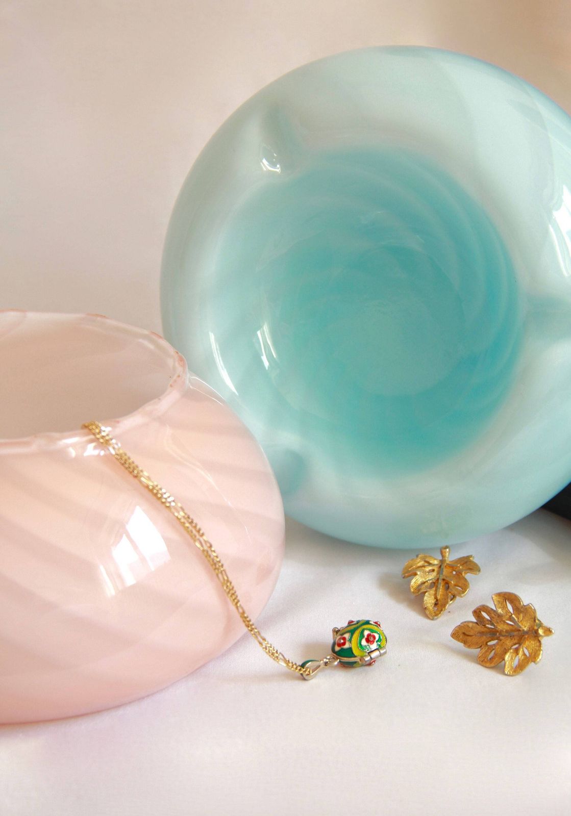 Mello, Vintage Swirl Murano Glass Catchall, Italy, 1970s photo for sale