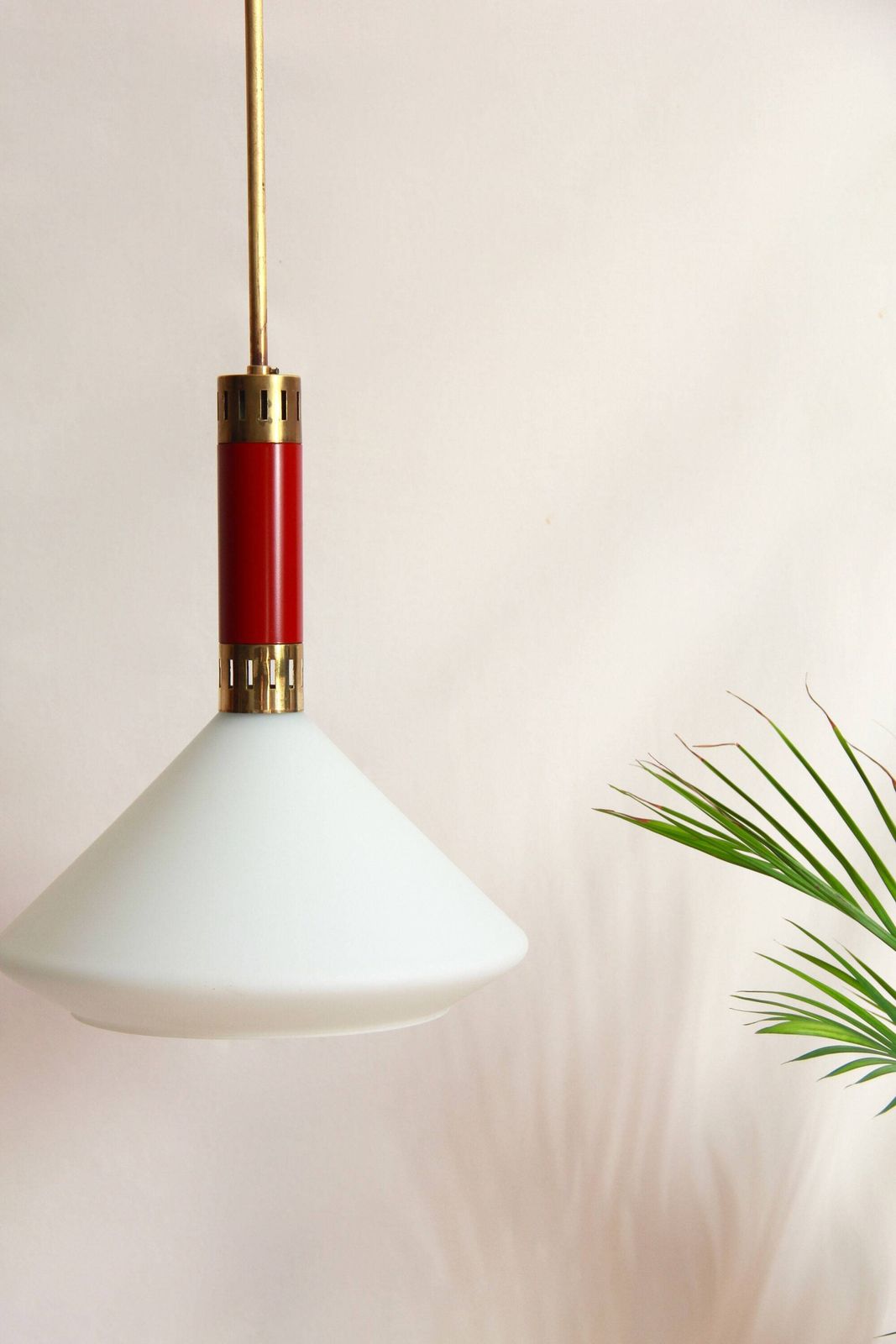 Grazia, Mid Century Ceiling Lamp, Italy, 1950s photo vintage
