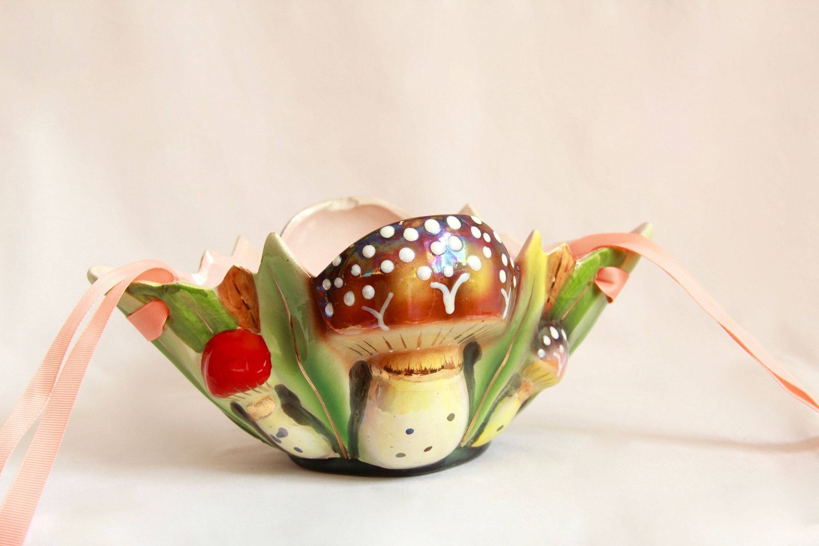 Porcino, Ceramic Hanging Pot, Italy, 1950s photo for sale