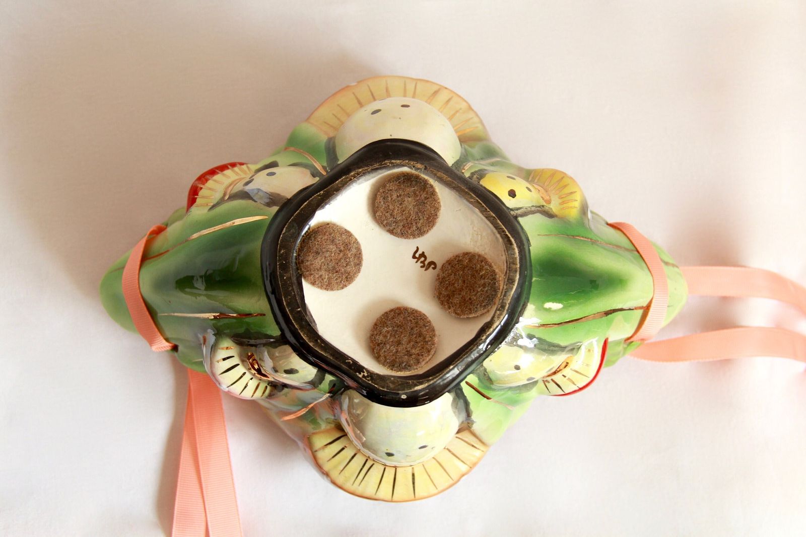 Porcino, Ceramic Hanging Pot, Italy, 1950s photo vintage