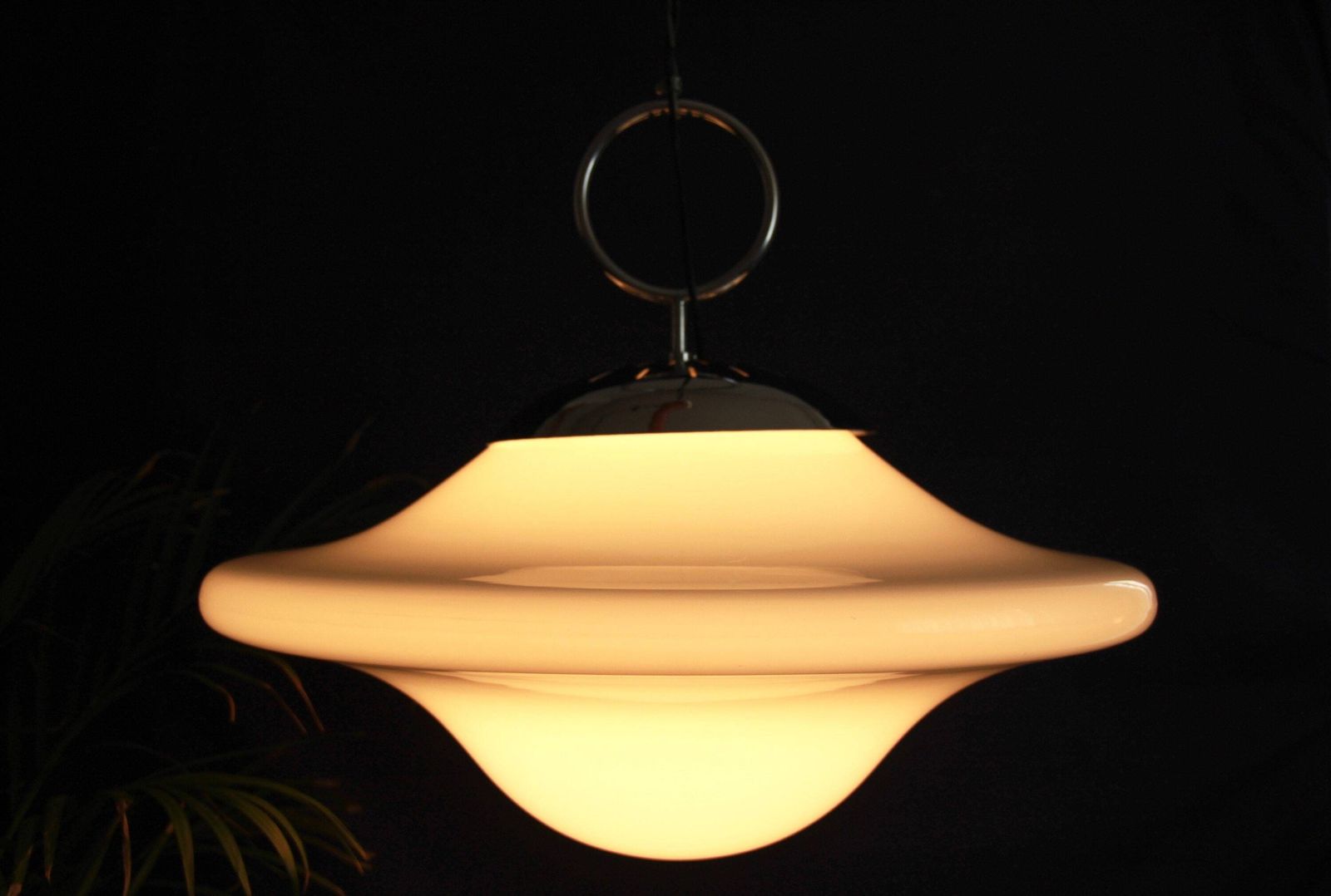 Goccia, Imposing Rare Space Age Murano Ceiling Lamp By Artemide, Italy, 1970s photo Lighting