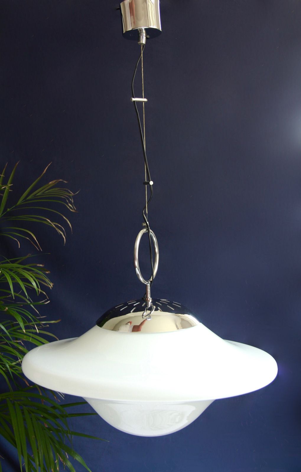 Goccia, Imposing Rare Space Age Murano Ceiling Lamp By Artemide, Italy, 1970s photo 939.0