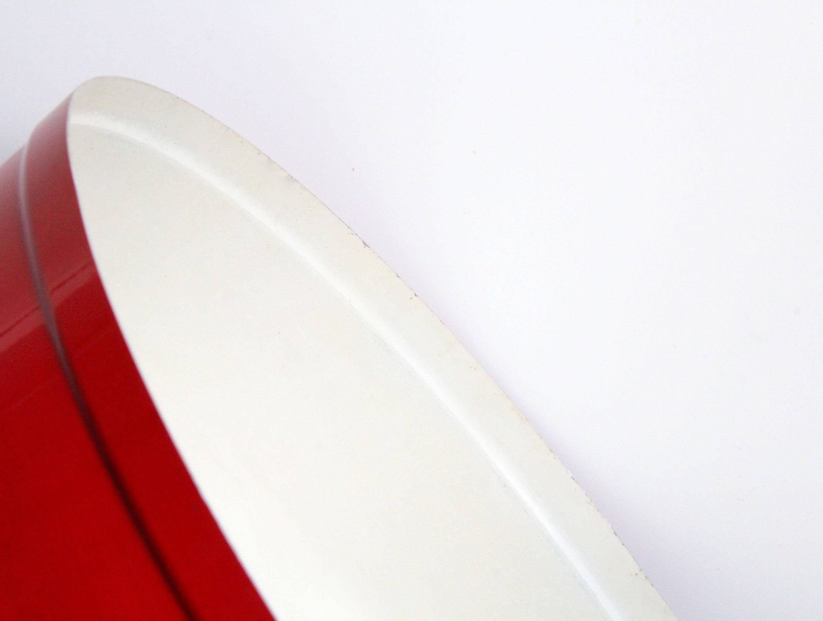 Cappuccettorosso, Mid Century Red Metal Lamp, Italy, 1950's photo Lighting