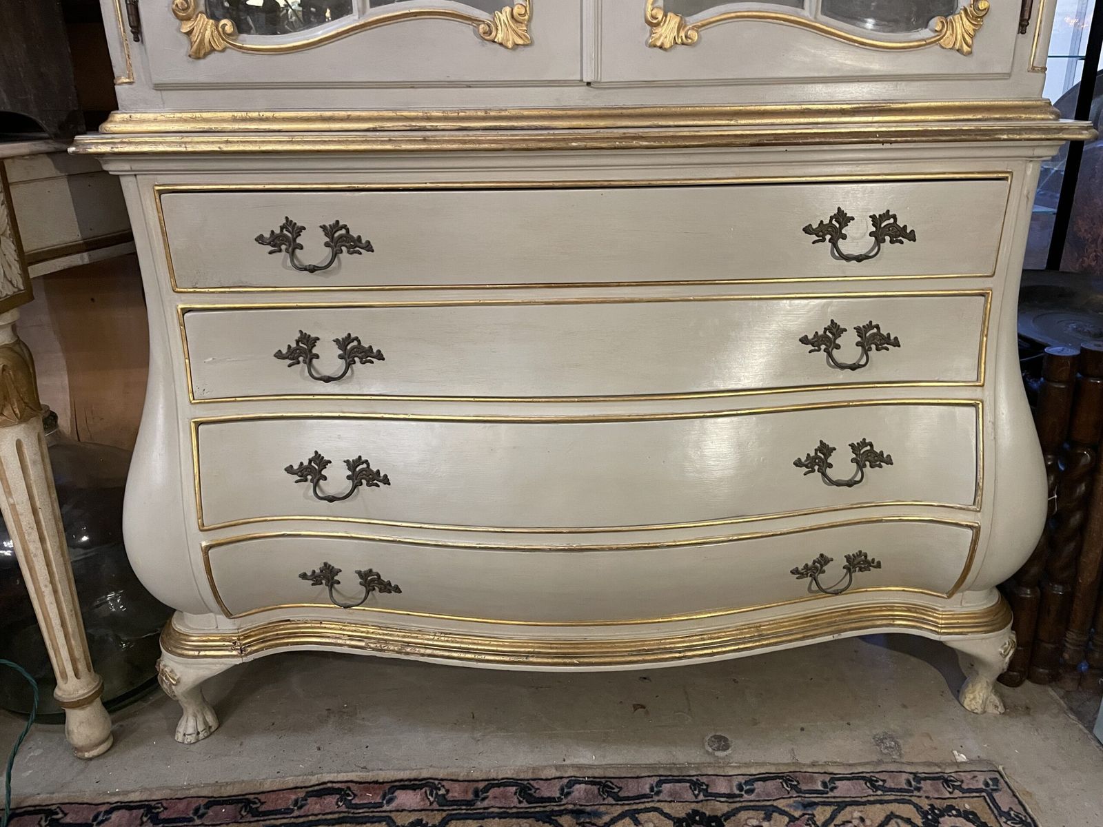 Large Serpentine Dresser In Two Halves. ( Circa 1940) photo furniture