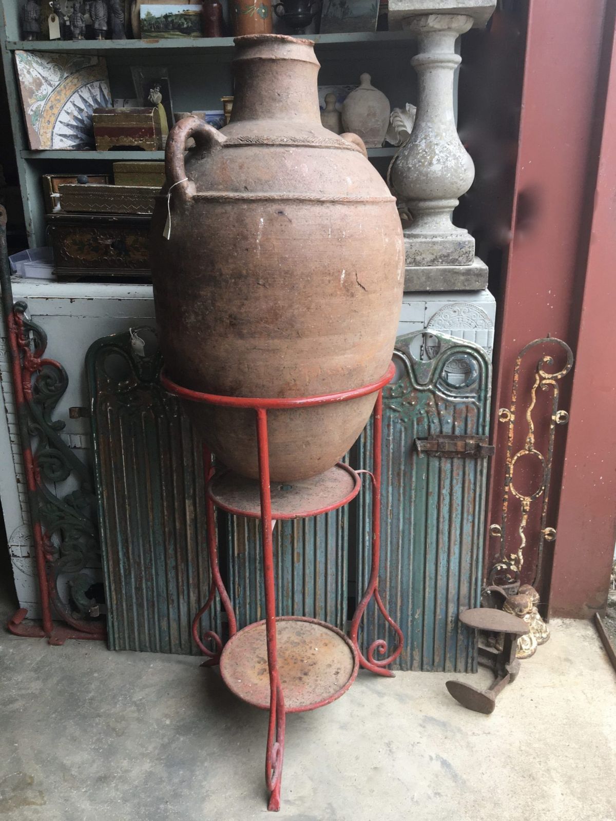 Early Italian Urn On Standantique Italian Urn On Stand. (Circa 1870) photo furniture