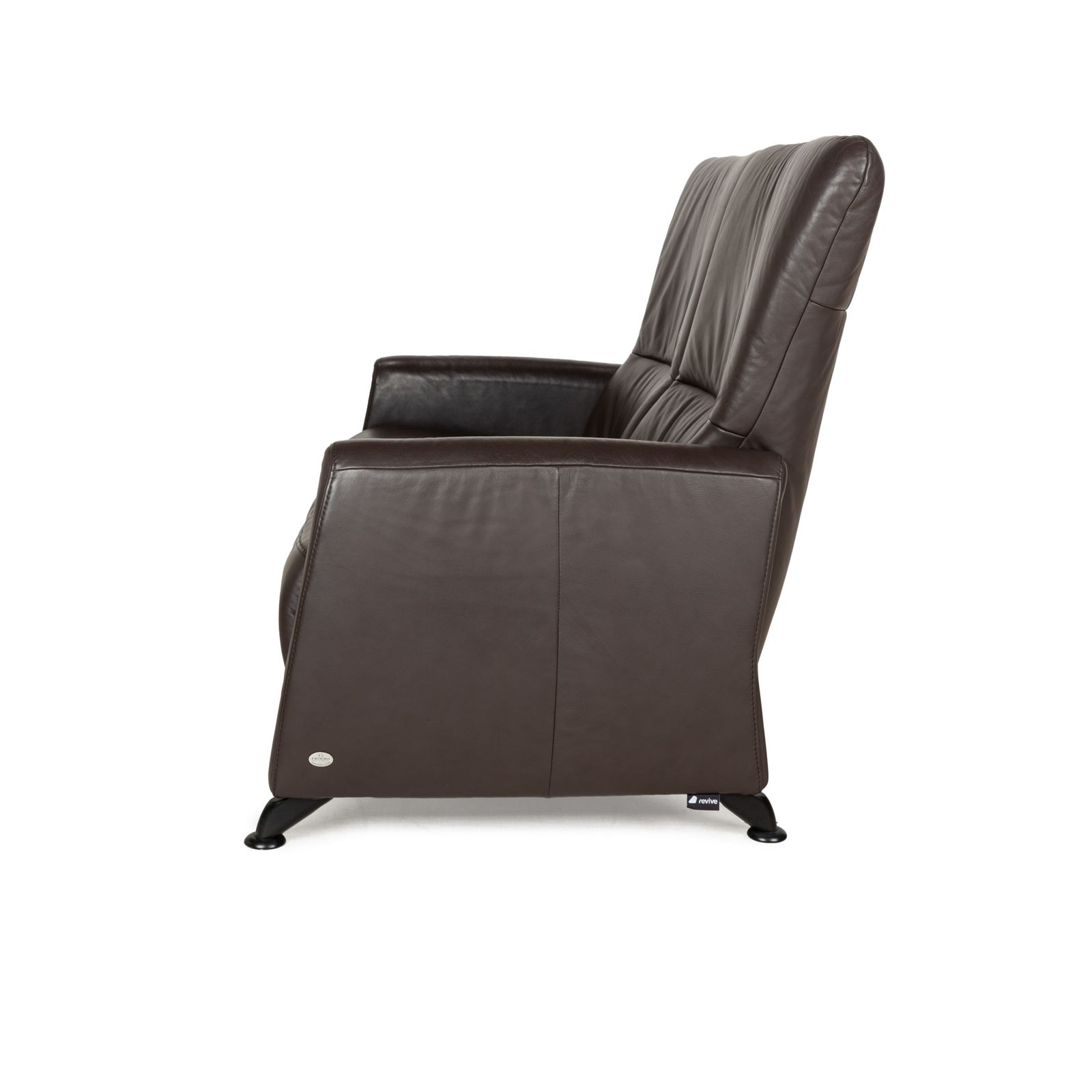 Mobilier Canapé 2 places Himolla 4562 en cuir brun gris photo