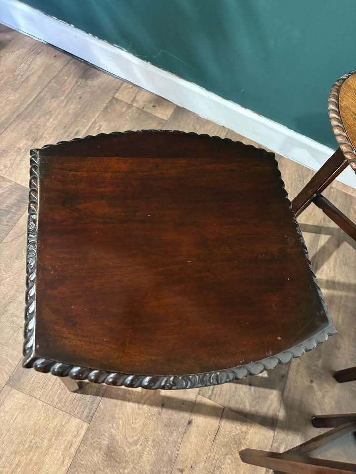 Mid Century Mahogany Nest Of Tables photo for sale