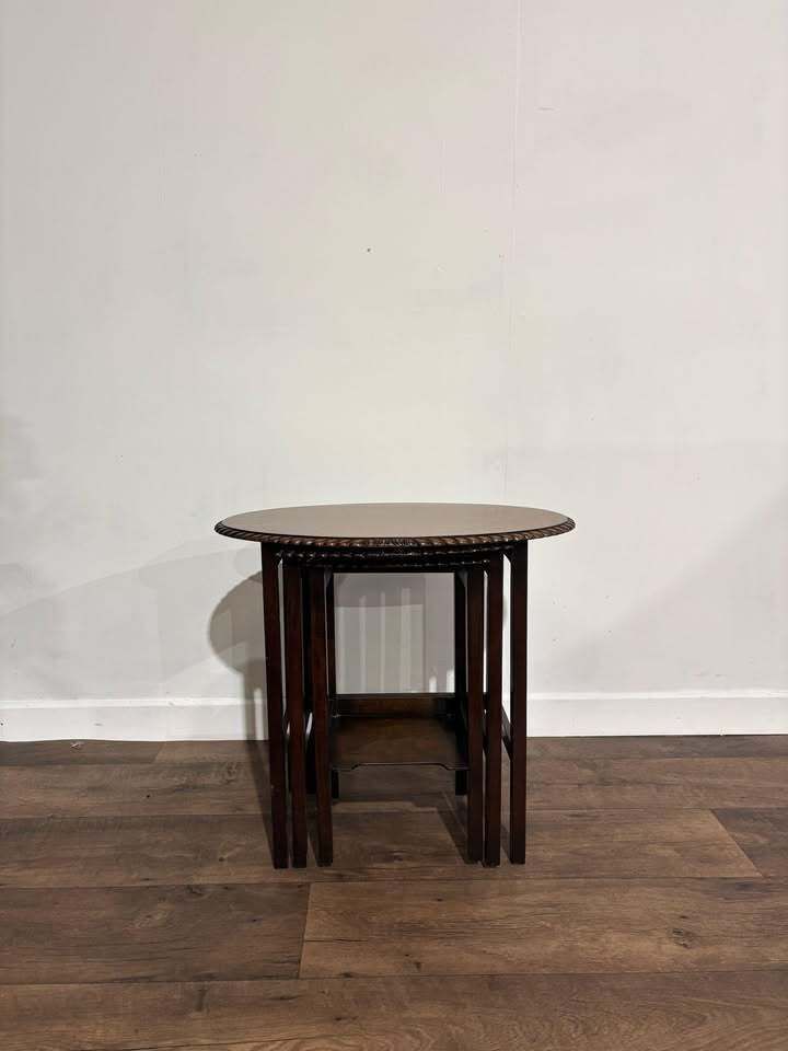 Mid Century Mahogany Nest Of Tables photo 149.0