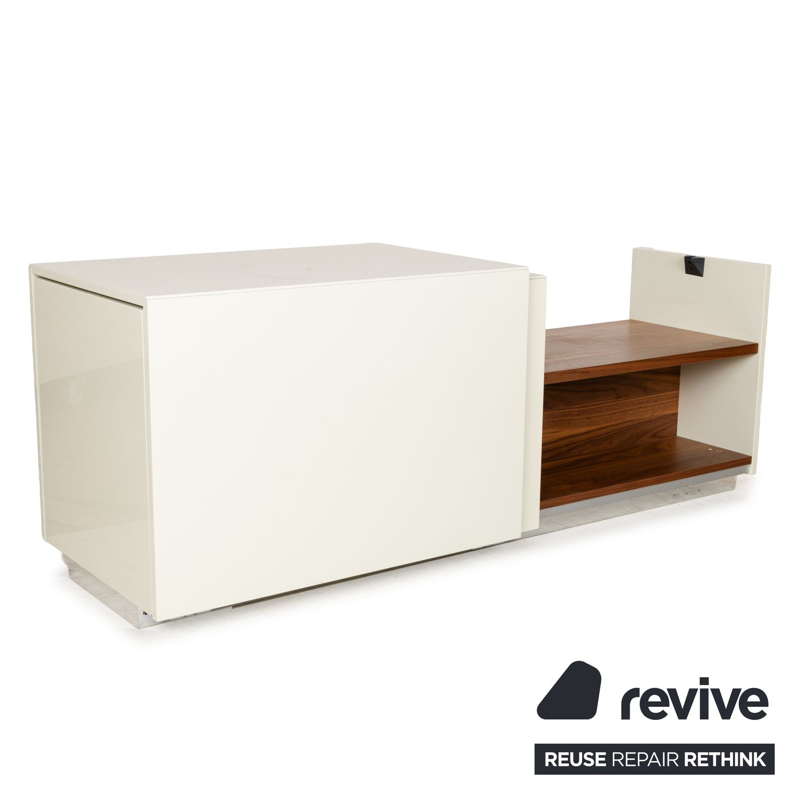 Buffet Hülsta Lilac en bois blanc crème laqué brillant photo 2794.0