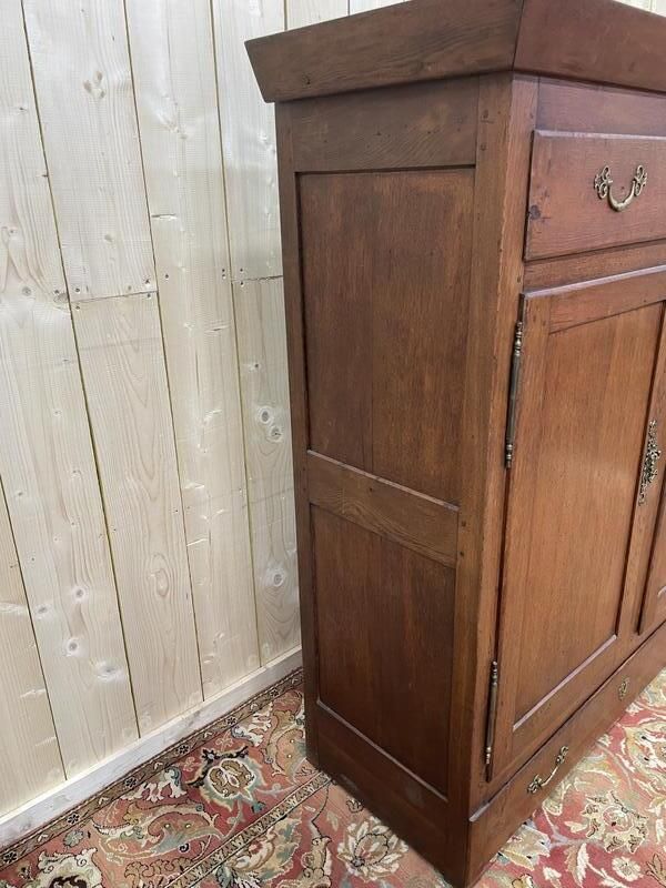 Armoire Basse En Chêne Massif, 1800s photo for sale