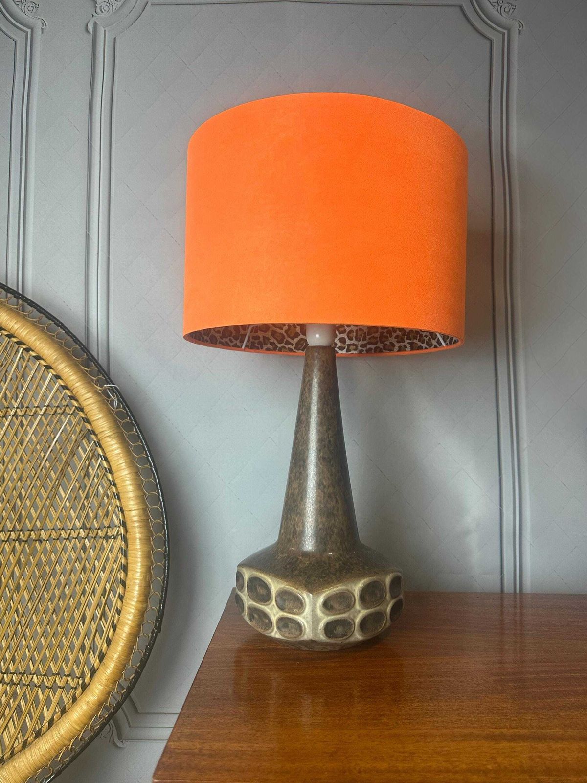 Ceramic Table Lamp Designed By Marianne Stark For Michael Andersen From The 1960s. Vintage Table Lamp, Mid Century Lamp Base, Mcm Decor photo Lighting