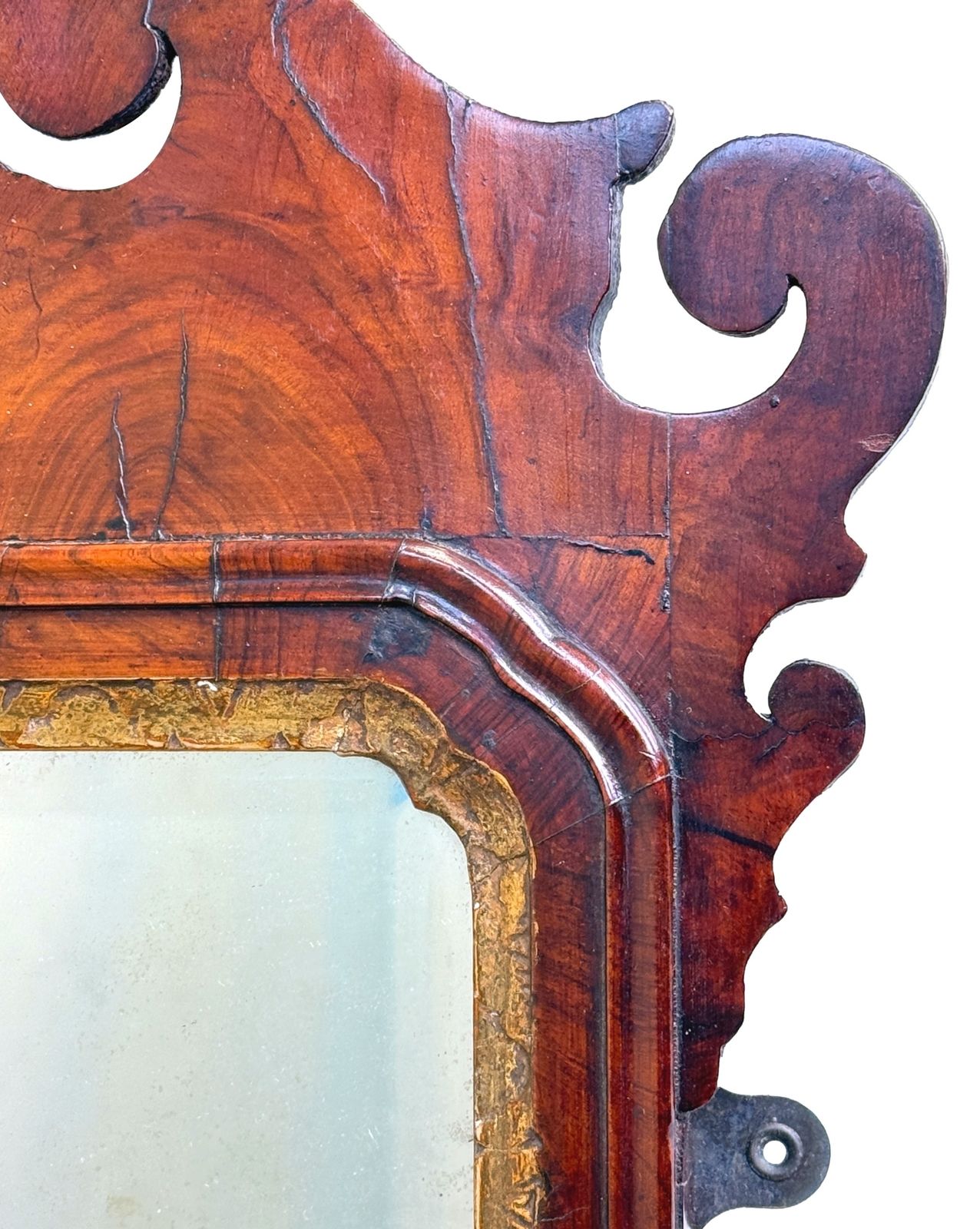 George II Walnut & Gilt Wall Mirror (England, Circa 1730) photo Home Decor