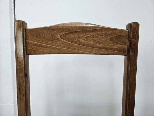 1586.0 Vintage Beech Dining Room Chairs With Geometric Seats, 1950s, Set Of 6 photo