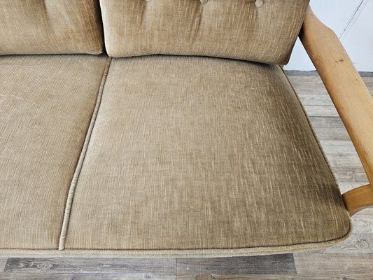 Vintage Beech 2 Seater Sofa, 1970s photo vinterior