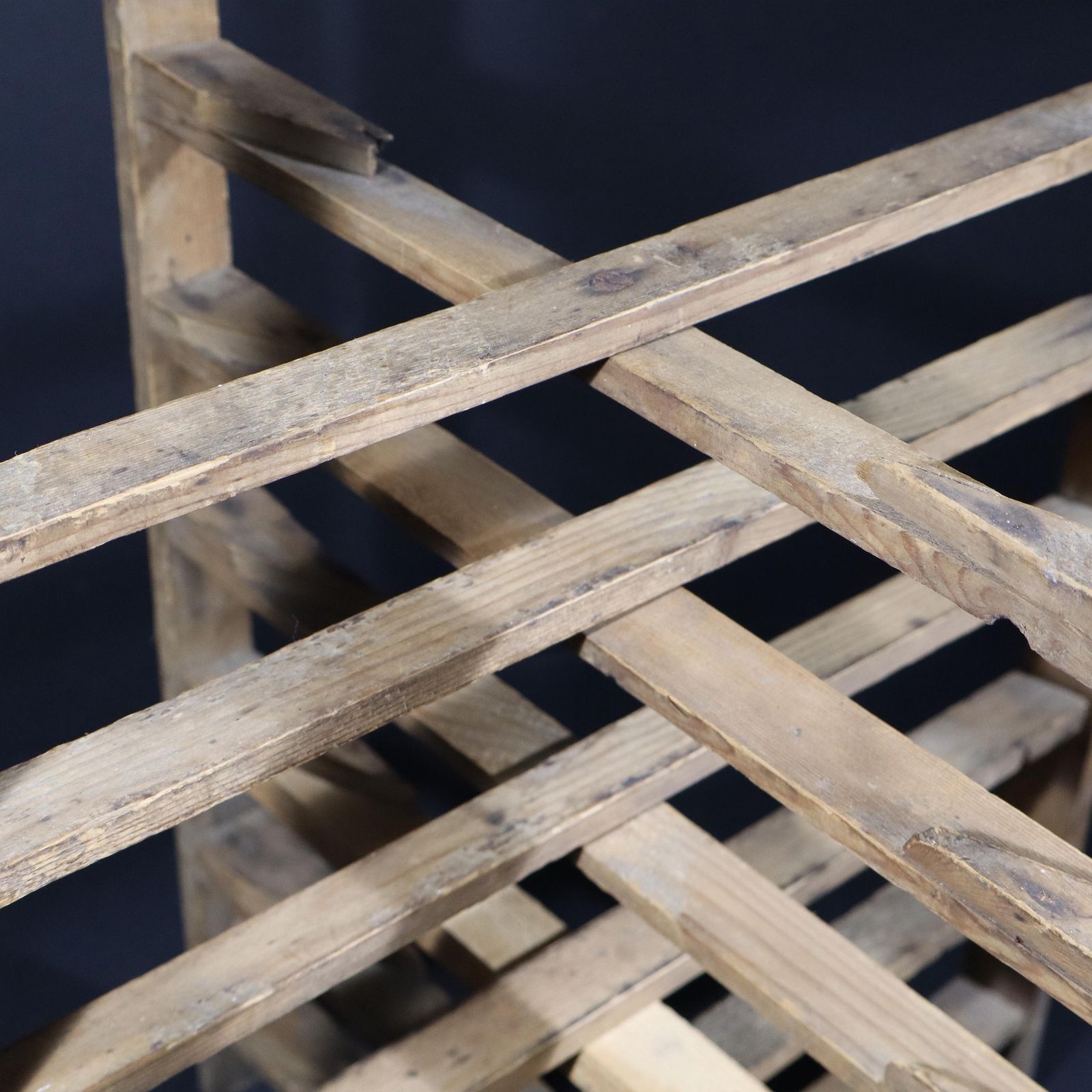 French Wooden Pie Rack Antique Tart Cooling Rack, Wood Plate Stand Bakery Decor photo Home Decor