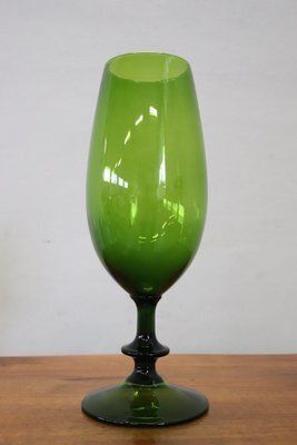 Italian Vase In Green Art Glass, 1960s photo furniture