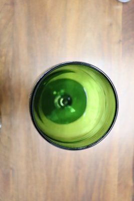 Italian Vase In Green Art Glass, 1960s photo 591.0