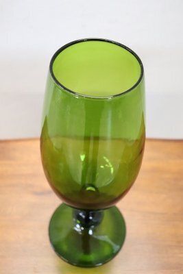 Italian Vase In Green Art Glass, 1960s photo vinterior