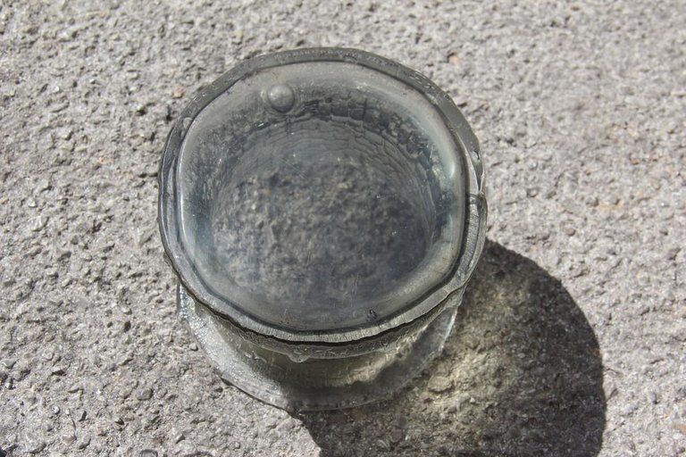 Timo Sarpaneva Glass Crystal Vase Brutalist Modern Design, Finland, 1960 Grey photo 600.0