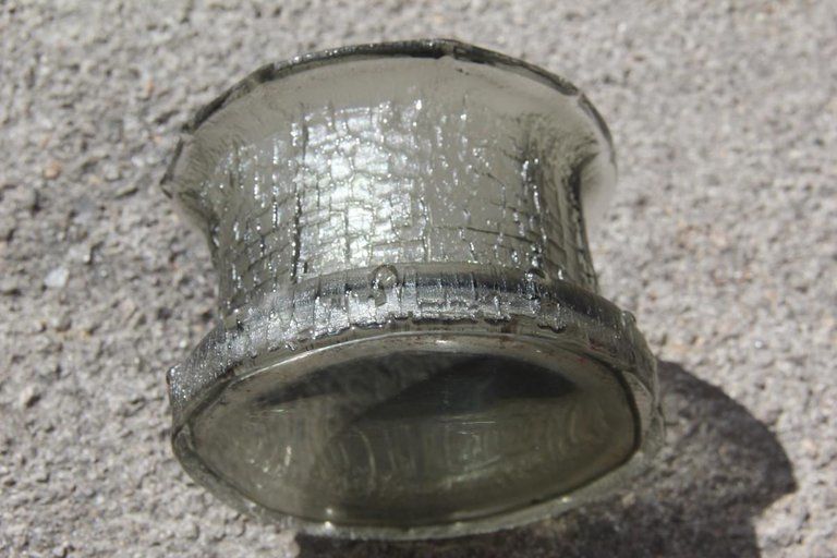 Timo Sarpaneva Glass Crystal Vase Brutalist Modern Design, Finland, 1960 Grey photo vintage