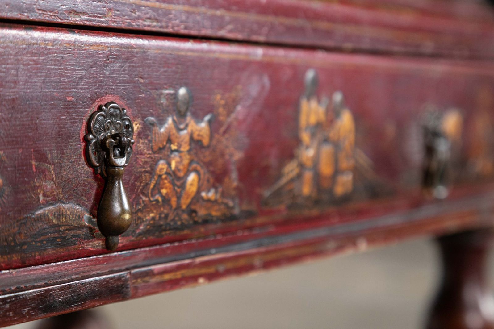 photo buy English Decorative Chinoiserie Bureau Writing Desk